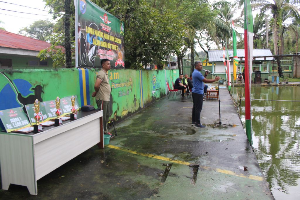 Dandim 1202/ skw buka Lomba mancing mania Dalam rangka HUT TNI ke 77