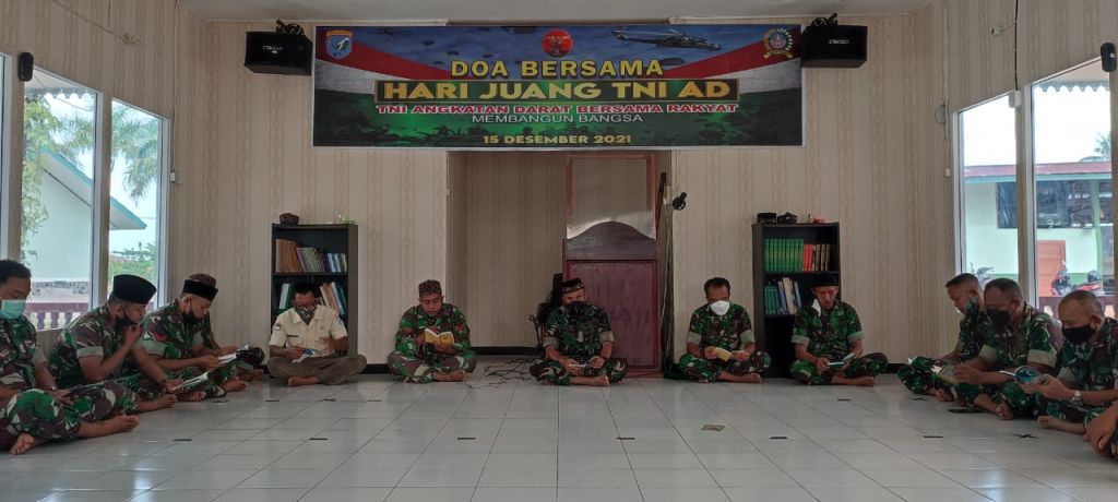 Peringati Hari Juang Kartika TNI-AD, Kodim 1202/Singkawang Gelar Doa Bersama