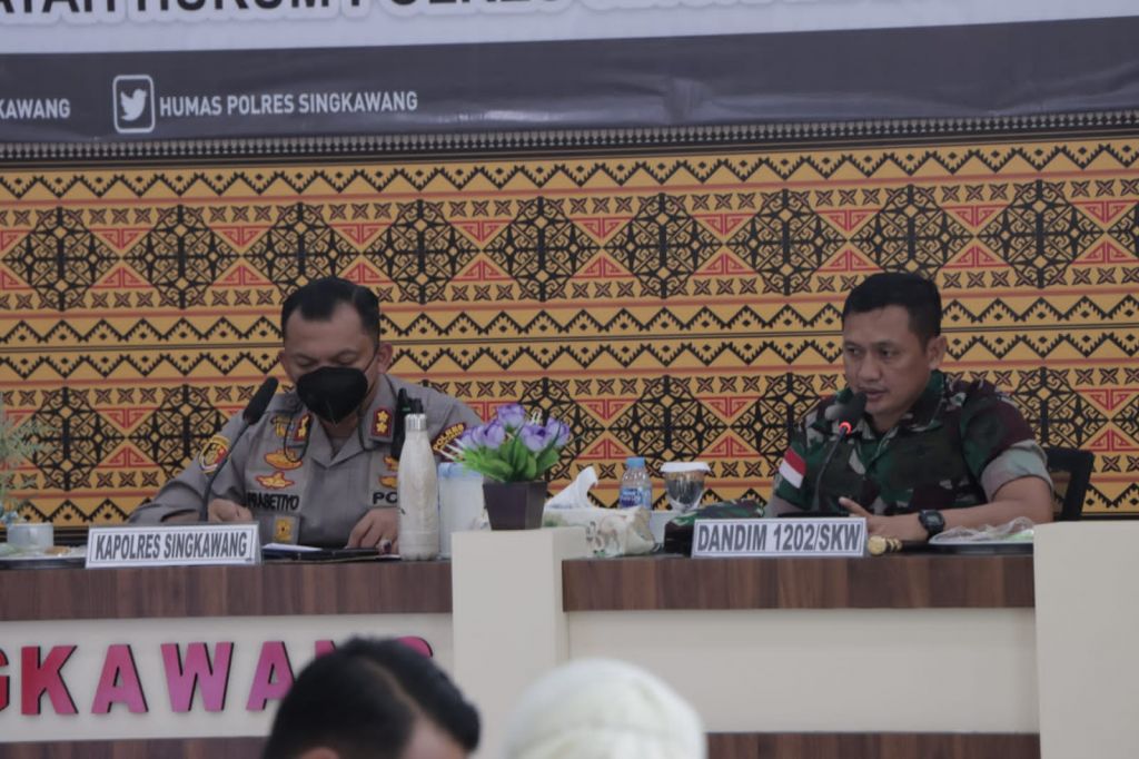 Dandim 1202/Singkawang, Rakor Lintas Sektoral Awali Perayaan Imlek dan Cap Go Meh