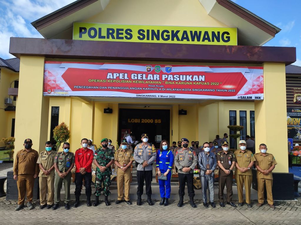 Kasdim 1202/Skw, Hadiri Apel Gelar Pasukan Operasi Bina Karuna Kapuas 2022