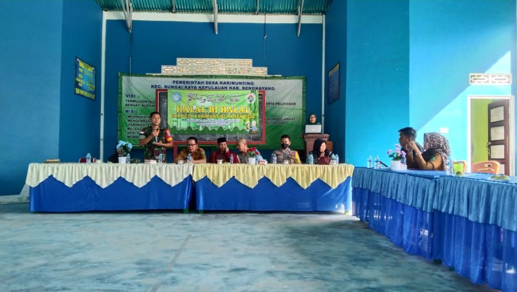 Babinsa Sertu Sugiyanto, Halal Bihalal Bersama PKK Desa Karimunting