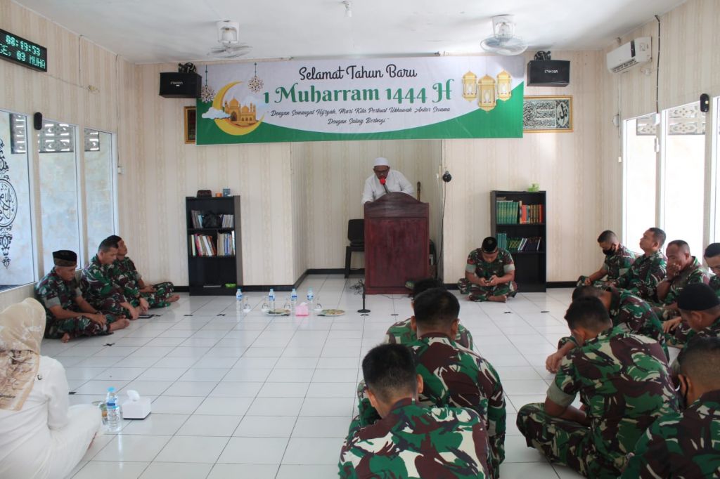 Tahun Baru Islam,Kodim 1202/Skw  Gelar Doa Bersama Sambut 1 Muharram 1444 H