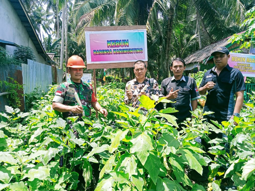 Babinsa 1202-03/SRY terima kunjungan mentor PT.best (Eco Rancing Bandung