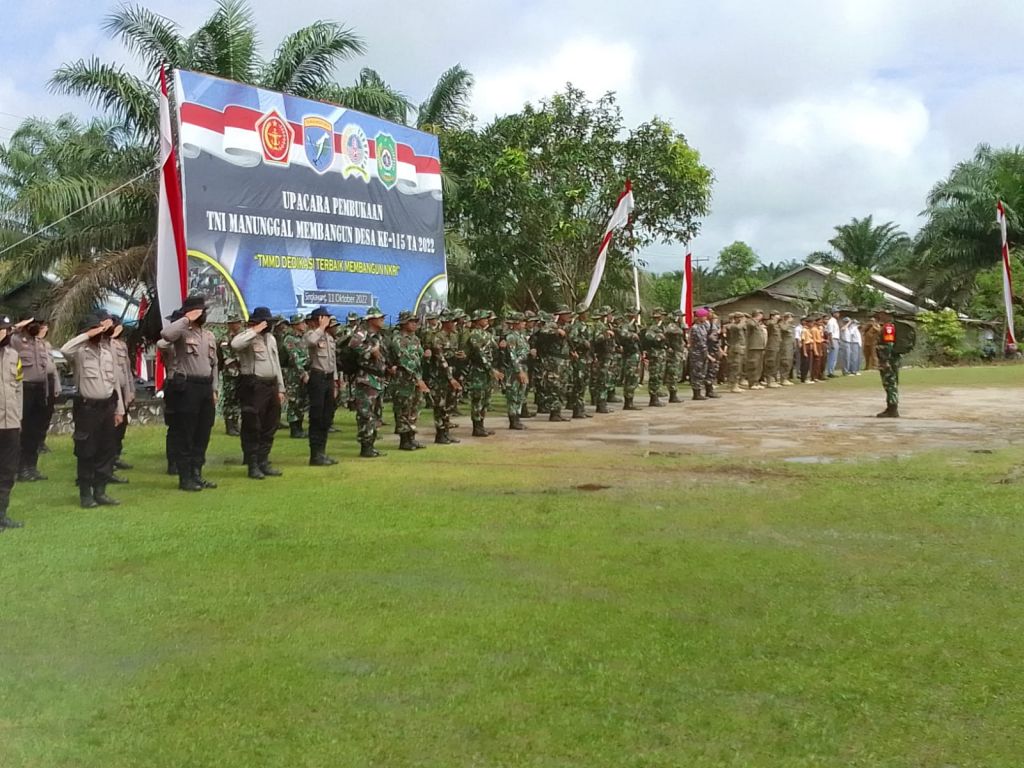 Kodim 1202/SKW Terjukan 150 Personil Dalam TMMD Reguler ke115