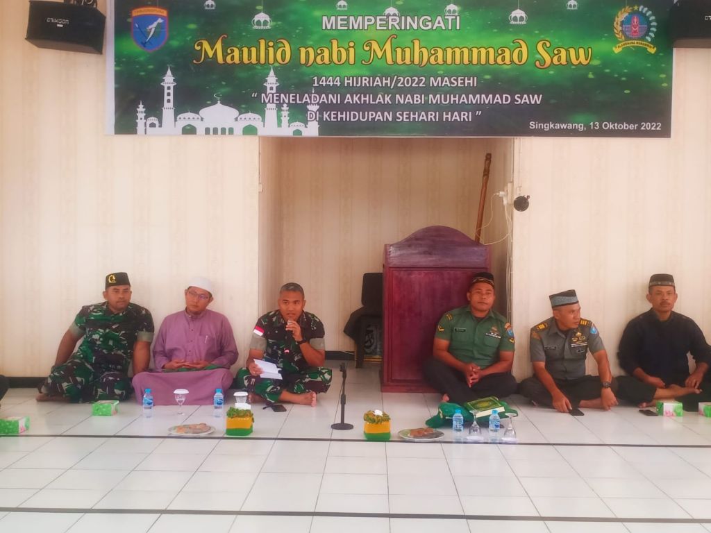 Kodim 1202/Skw Peringati Maulid Nabi Muhammad SAW 1444 H/2022 M