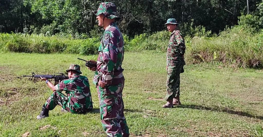 Asah Kemampuan prajurit Kodim 1202/ Skw gelar latihan menembak