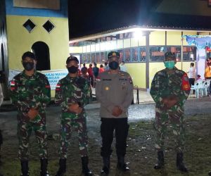 Tanggung jawab Keamanan Wilayahnya, Babinsa Jagoi Babang Amankan Perayaan Natal 2021