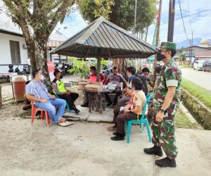 Pastikan Ibadah Natal, Aman, Jalankan Prokes, Koramil 1202-01/Bky Lakukan Pengamanan