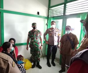 Tinjau Lokasi Serbuan Vaksinasi Dandim 1202/Skw Ajak Masyarakat Tetap Patuhi Prokes