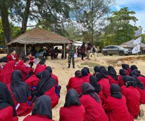 Pembekalan Wasbang, Pasi Ter Kodim 1202/Singkawang Antusias Disambut  Mahasiswa
