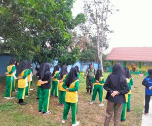 Babinsa Katakan, Pada Pelajar SMP Jadi Seorang Paskibra Tidaklah Mudah