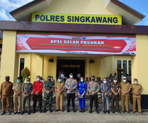 Kasdim 1202/Skw, Hadiri Apel Gelar Pasukan Operasi Bina Karuna Kapuas 2022