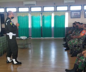 Personel Kodim 1202/Skw, Terima Sosialisasi Gaktib dan Yustisi Dari Subdenpom XII/1-1 Skw