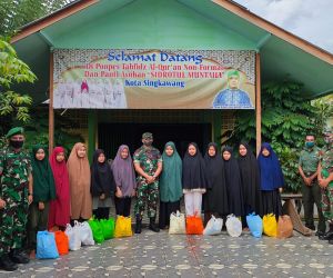 Peduli Yatim Piatu, Dandim 1202/Skw Serahkan Bantuan Kepada Panti Asuhan Dari Pangdam XII/Tanjungpura