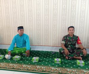 Dekat Dengan Rakyat, Babinsa Koramil 1202-03/Sry Hadiri Tabligh Akbar