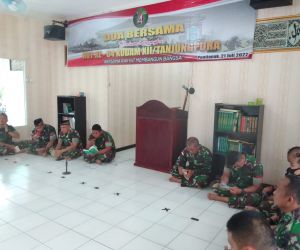 HUT Kodam XII/Tanjung pura , Kodim 1202/Singkawang Gelar Doa Bersama