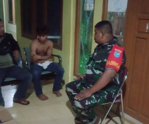 Kesigapan seorang Babinsa 1202-08/Sedau dan Warga, Aksi Pencurian Motor Dapat Digagalkan