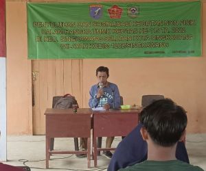 Kolaborasi Satgas TMMD Ke-115 Bersama Dinas Pertanian Berikan Penyuluhan Ke Masyarakat