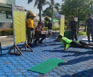 Anggota Kodim 1202/Skw Gelar Garjas Periodik Semester I TA. 2022