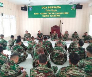 Kodim 1202/Singkawang Gelar Doa Bersama Hari Juang TNI ke-77