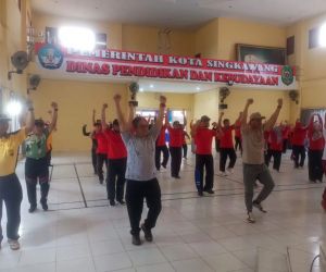 Pasipers Kodim 1202 Singkawang Hadiri Olahraga Bersama Forkopimda.