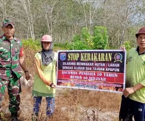 Melalui Komsos Babinsa Kodim 1202-03/SRY himbau warga menjaga hutan dan lahan